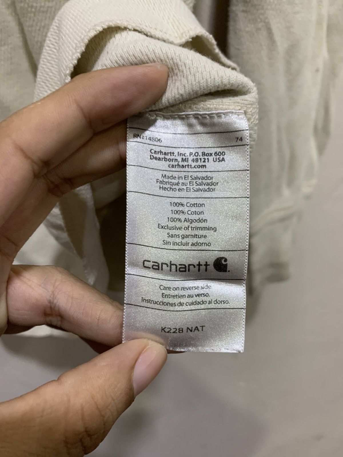 Carhartt Carhartt Thrahed Long Sleeve Tee Shirt Size US XL / EU 56 / 4 - 7 Thumbnail