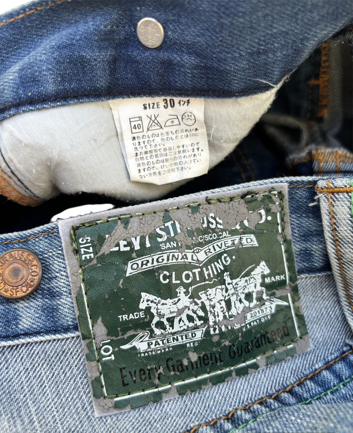 Darren Romanelli Levi's x Darren Romanelli Cargo Denim Pants Size US 30 / EU 46 - 10 Thumbnail