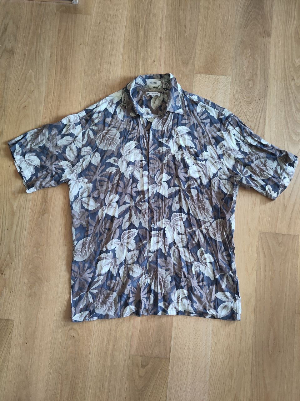 Pierre Cardin Earth tones Hawaiian / Aloha shirt Size US XL / EU 56 / 4 - 4 Thumbnail