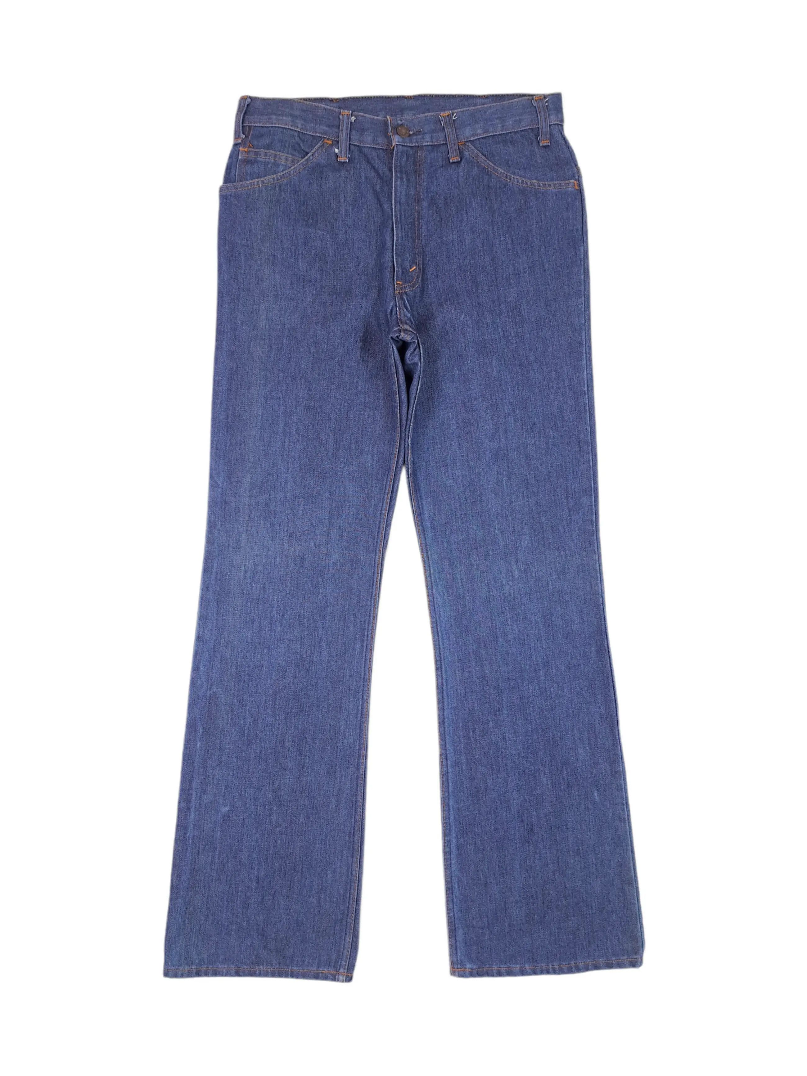 Levi's Vintage Clothing × Vintage 💎 80s Deadstock Levi's 617 34/34 Flared Blue Denim Jeans Size US 34 / EU 50 - 1 Thumbnail