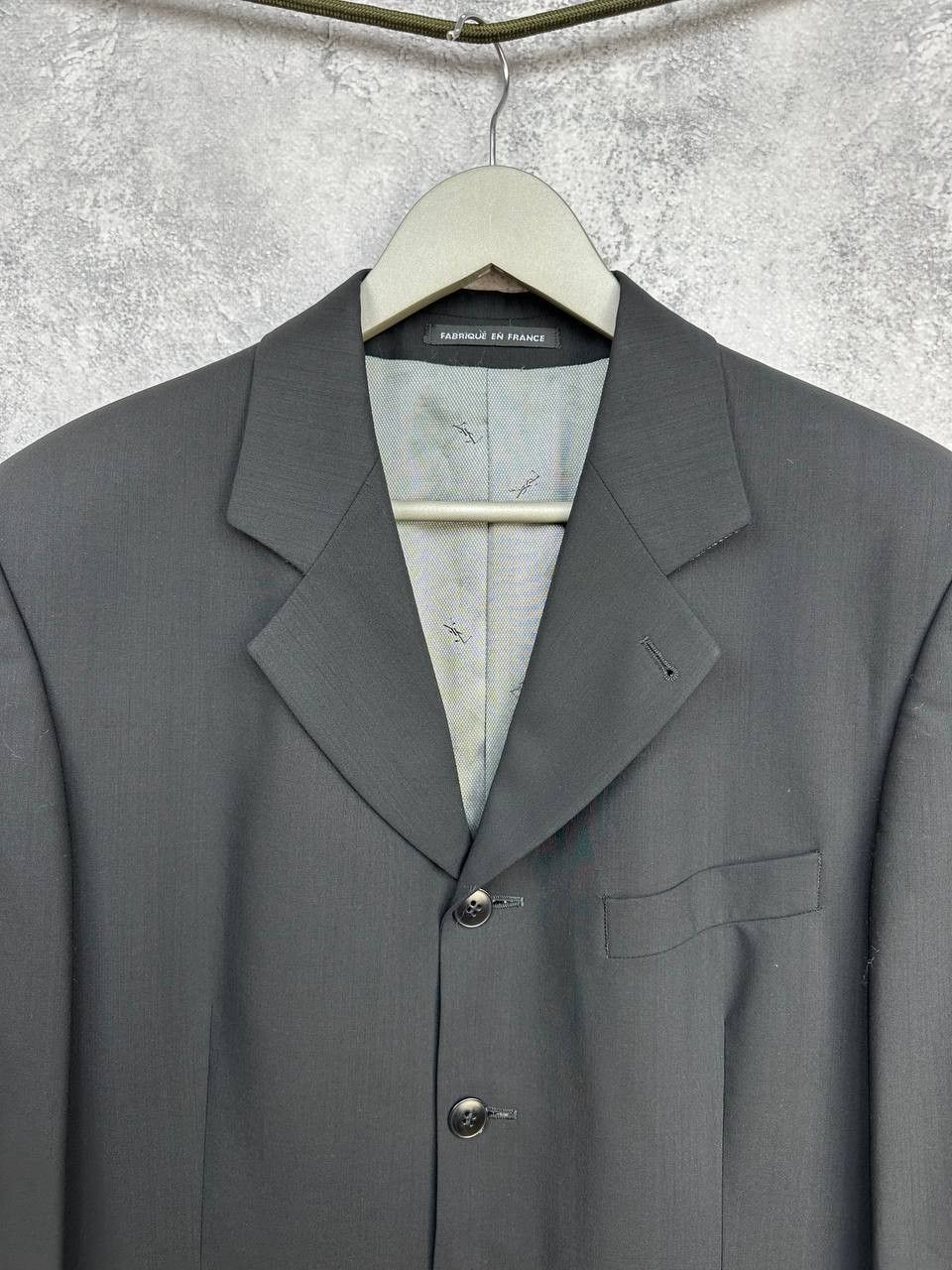 Yves Saint Laurent Yves Saint Laurent Pour Homme Black Wool Suit Made in France Size 42R - 6 Thumbnail