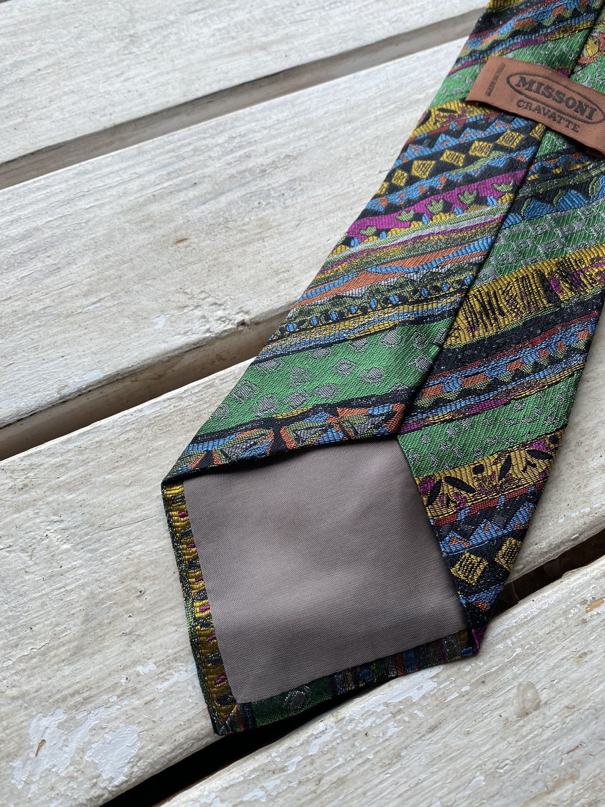 Missoni 🚨VERY RARE MISSONI SILK TIE VINTAGE Size ONE SIZE - 2 Thumbnail