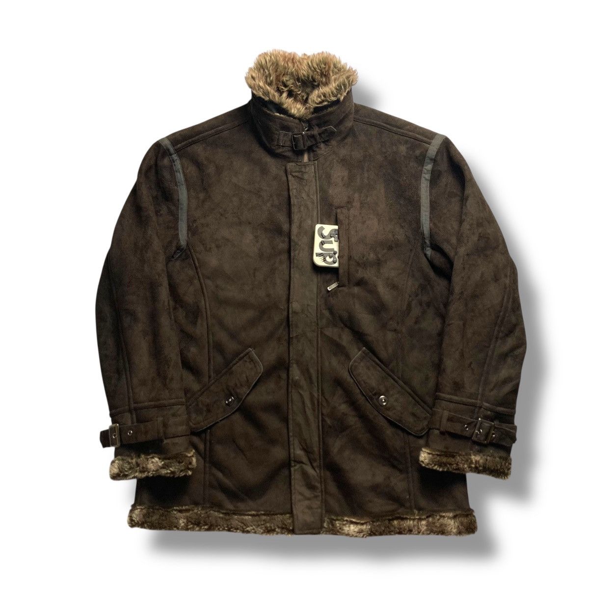 Le Grande Bleu (L.G.B.) 🇯🇵 THRUXTON LINED SHERPA MULTIPOCKET HEAVY JACKET Size US XXL / EU 58 / 5 - 2 Thumbnail