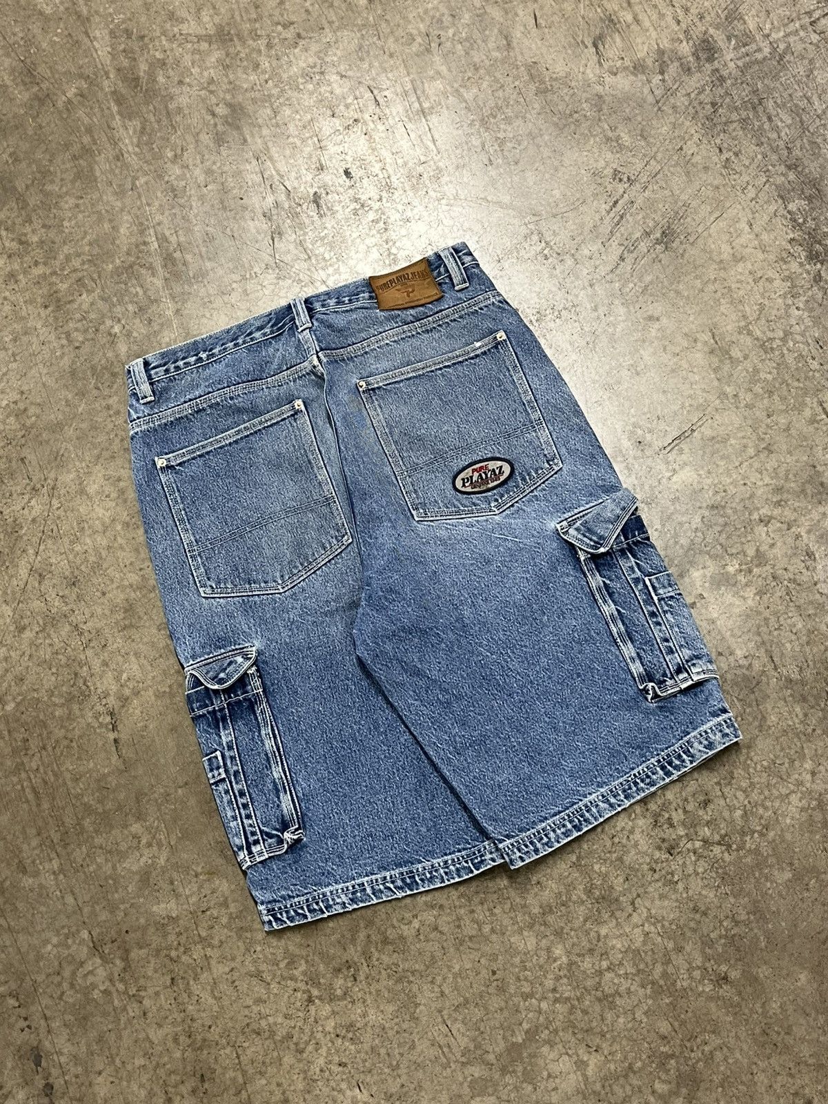 JNCO × Vintage Y2K pure playz baggy jorts carpenter cargo skater hype rare Size US 36 / EU 52 - 1 Thumbnail