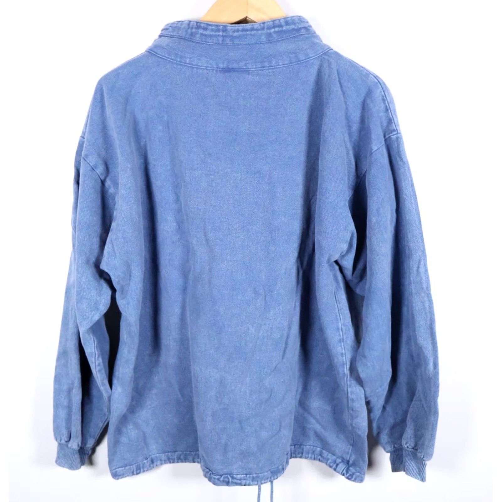 Vintage VTG Treasure Island Mirage Sweatshirt Men's 2XL Blue Pigment Dyed Las Vegas Graphic Print Pullover Mock Neck Size US XXL / EU 58 / 5 - 2 Thumbnail