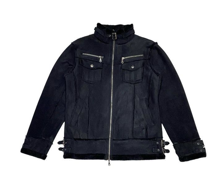In The Attic Mole Skin Punk Faux Fun Jacket