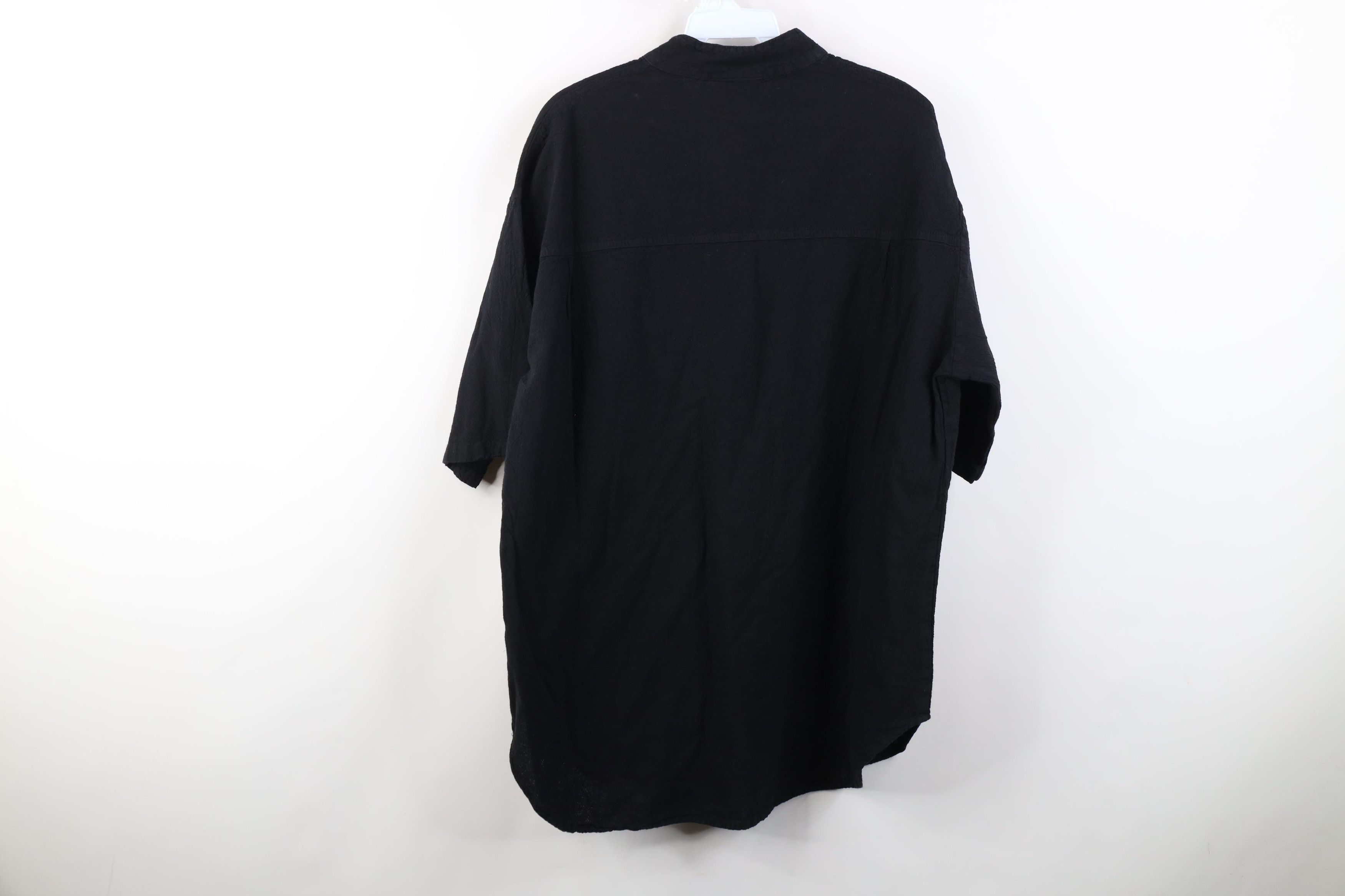Vintage Vintage 90s Streetwear Button Down Polo Shirt Black USA Size US M / EU 48-50 / 2 - 9 Thumbnail