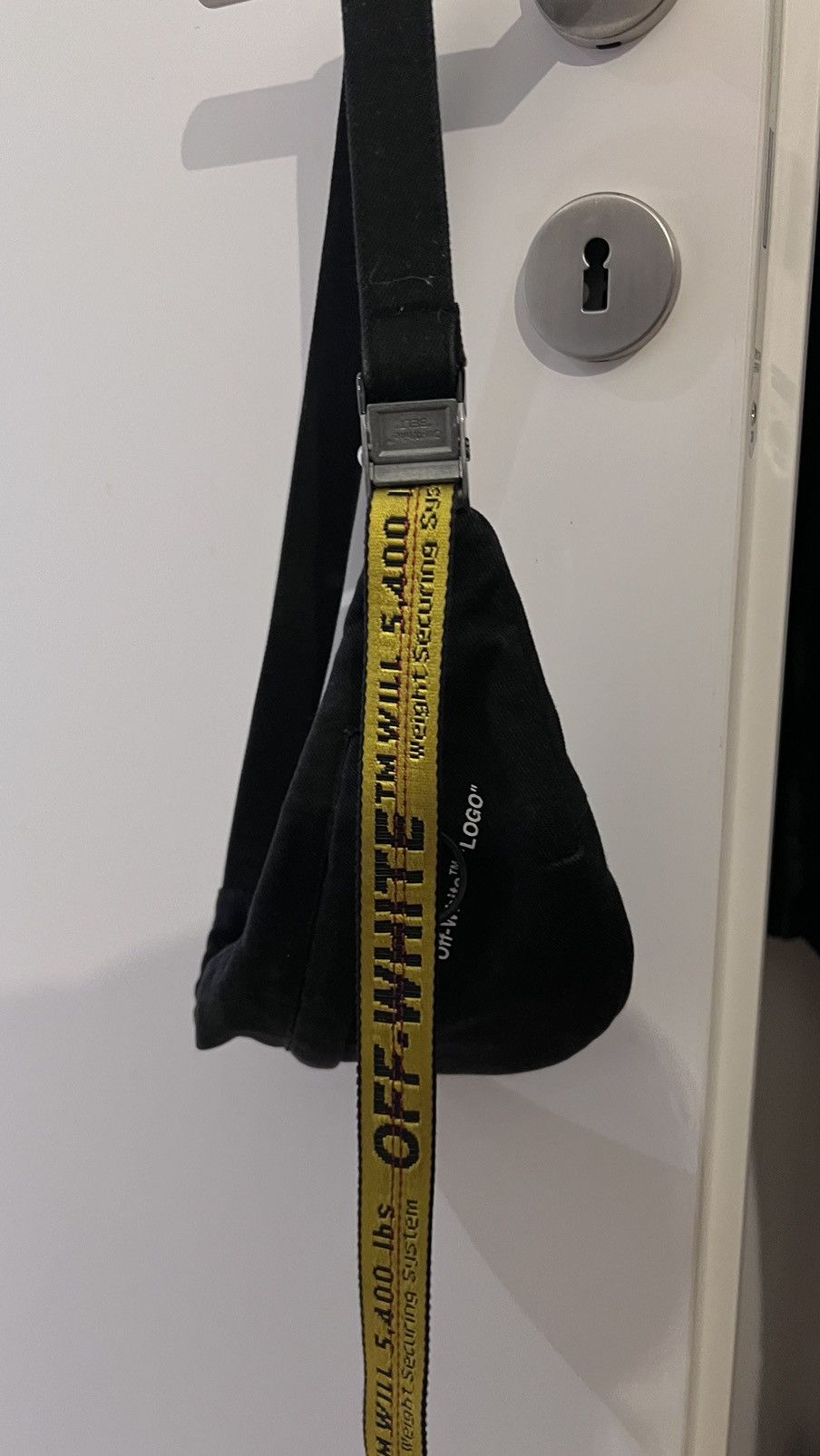 Off-White OFF-WHITE Logo print denim messenger bag Size ONE SIZE - 1 Thumbnail