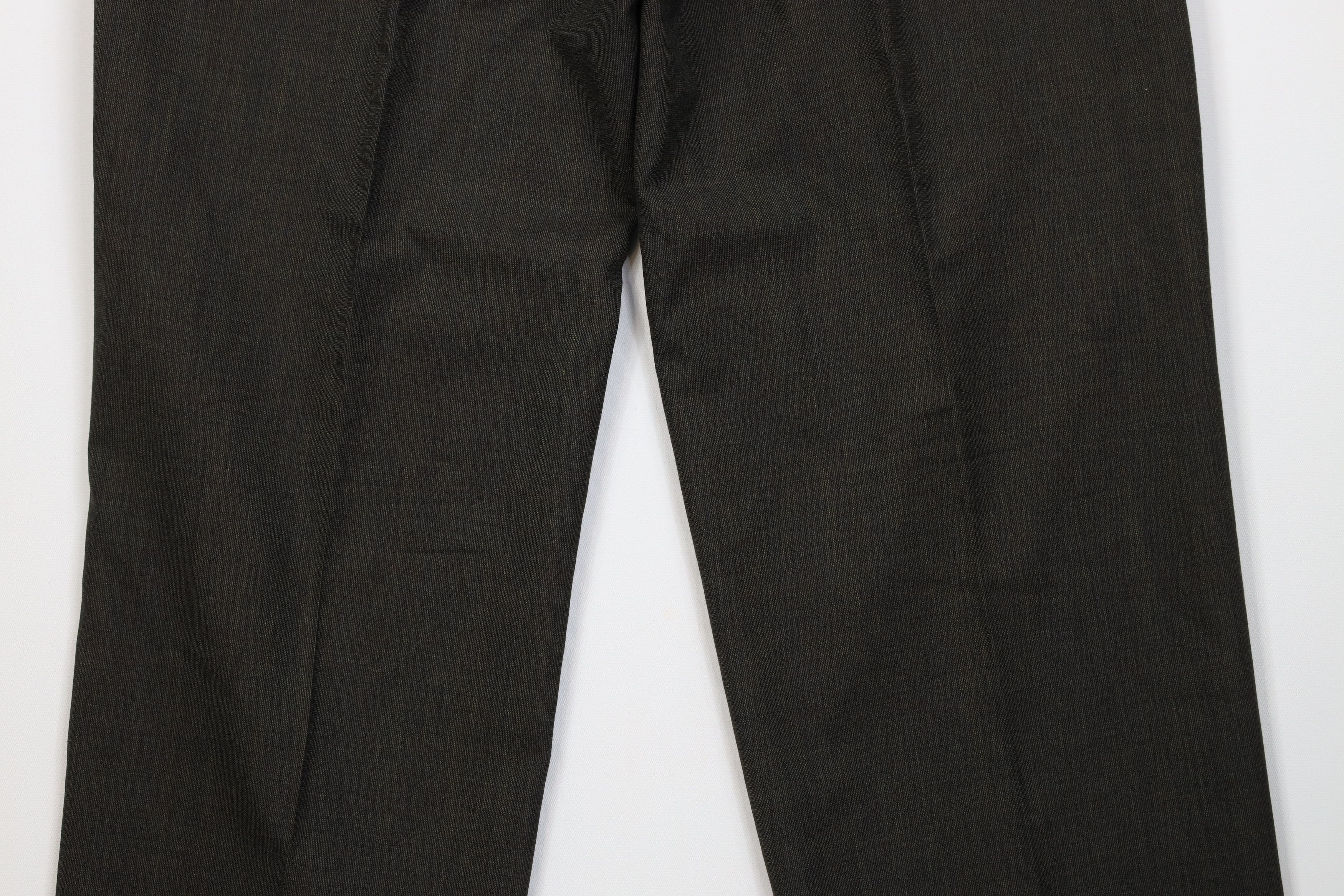 Vintage Vintage 90s Streetwear Wool Knit Wide Leg Chino Pants Green Size US 34 / EU 50 - 12 Thumbnail