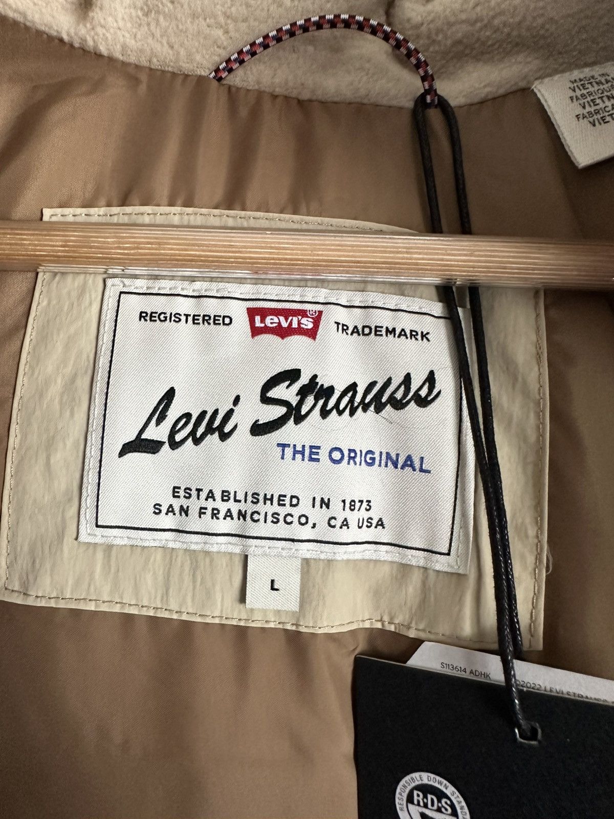 Levi's Levi’s Puffer Down Insulated Water Repellent Jacket Hood Size US L / EU 52-54 / 3 - 10 Thumbnail