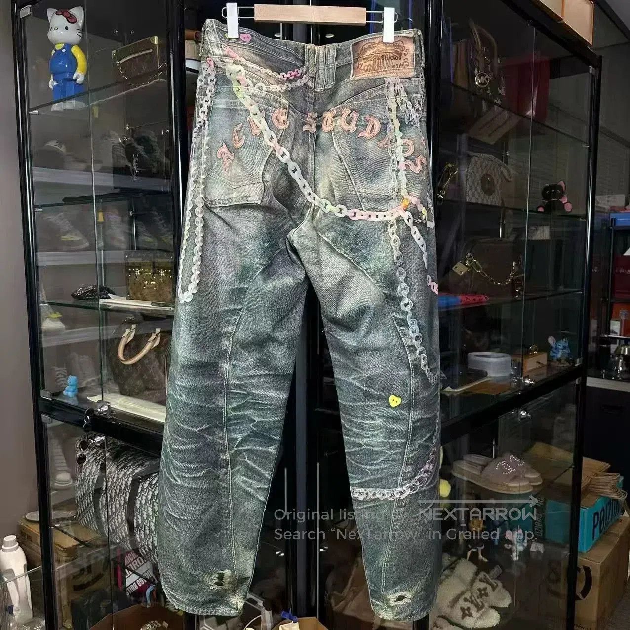 Acne Studios Acne Studios 3D Print Denim Pants. Size US 32 / EU 48 - 2 Thumbnail