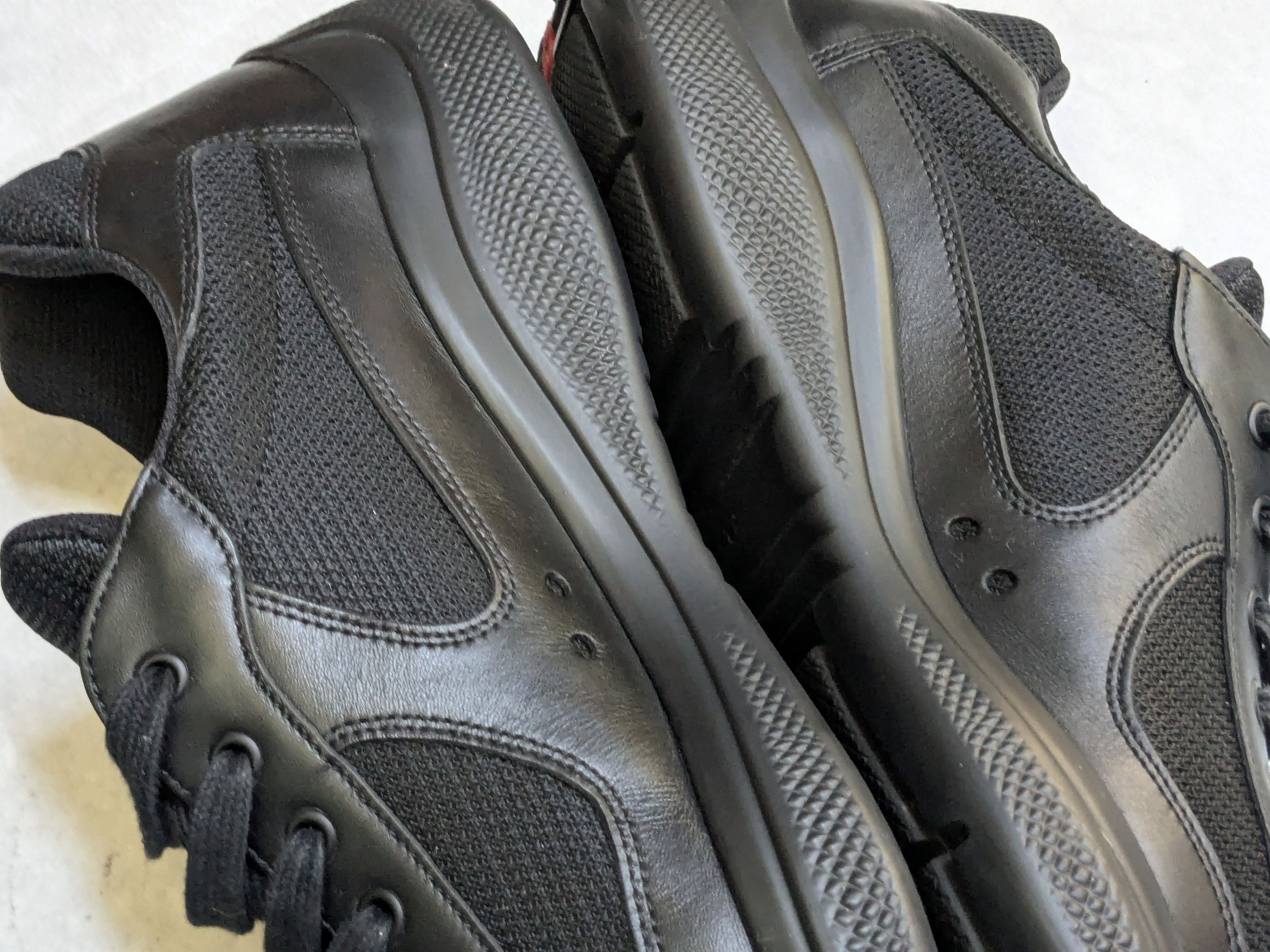 Prada Prada America's Cup Sneakers Black Red 13 Low Tops Leather Size US 13 / EU 46 - 8 Thumbnail