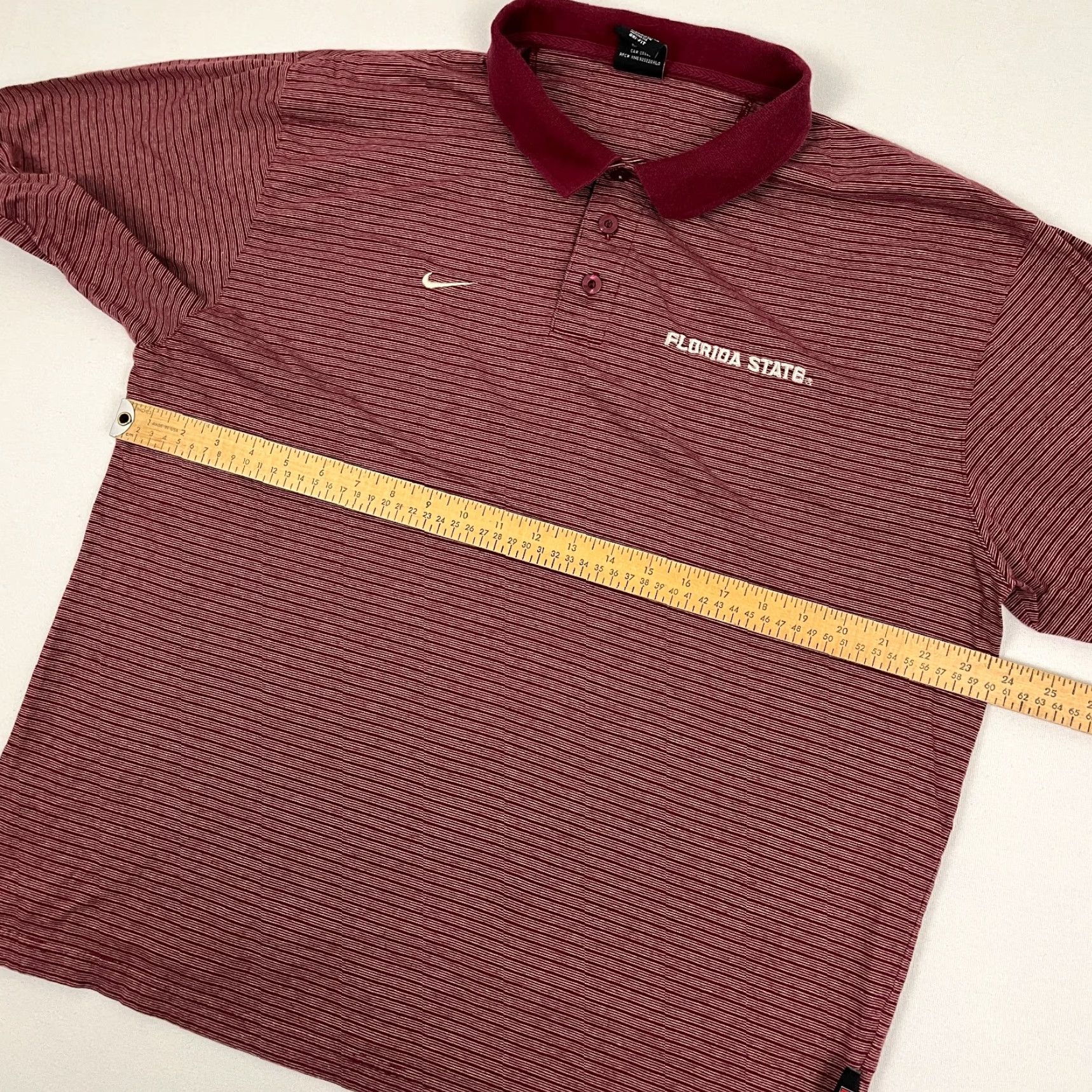 Nike VINTAGE Florida State Seminoles Polo Shirt Mens L Nike Team VTG Frat Prep Y2K Size US L / EU 52-54 / 3 - 6 Thumbnail