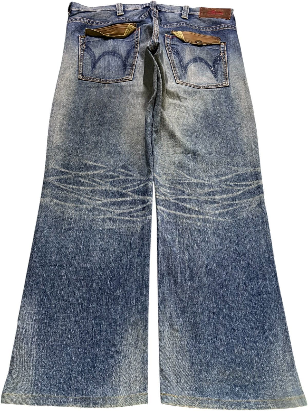 Edwin Vintage Edwin Blue Trip Mud Wash Baggy Jeans Size US 40 / EU 56 - 2 Thumbnail