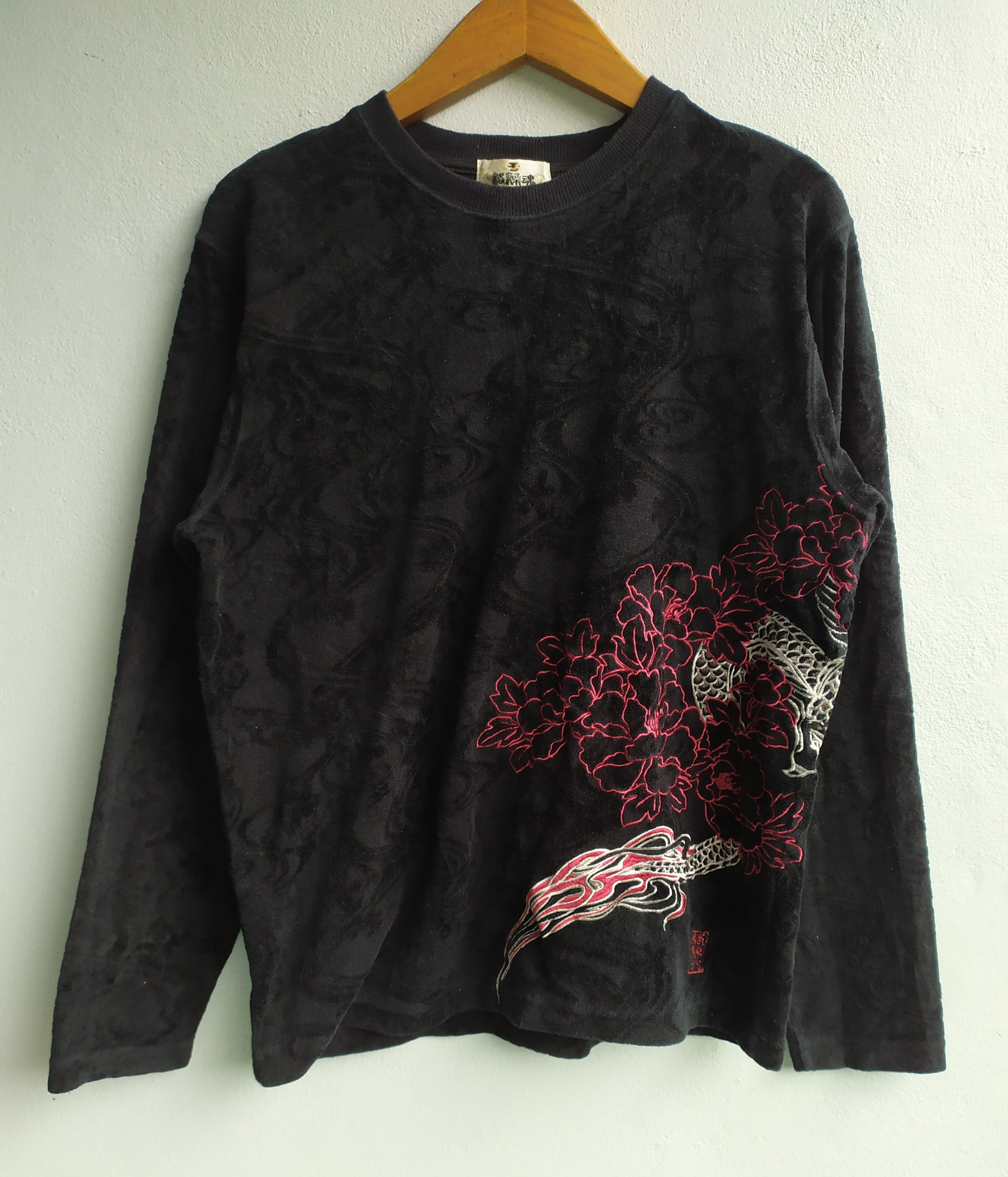 14th Addiction × If Six Was Nine × Japanese Brand 💥Long Sleeve Shirt Dragon Embroidered Sukajan Size US M / EU 48-50 / 2 - 2 Thumbnail