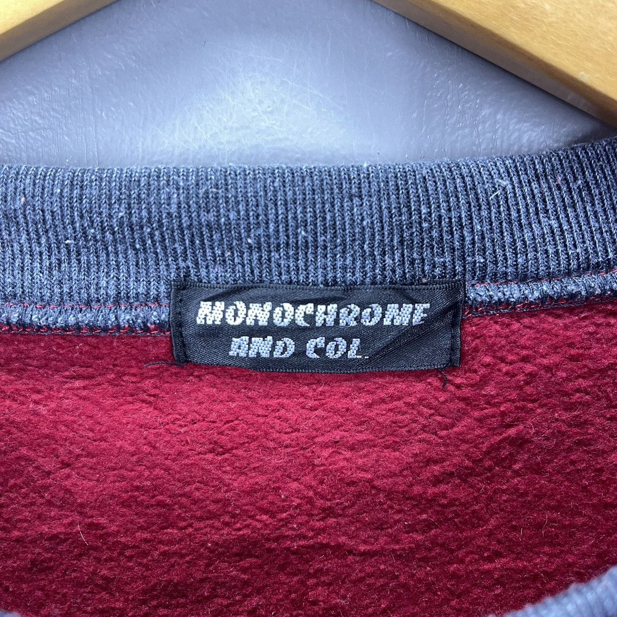 Japanese Brand MONOCHROME AND COL Crew Neck Sweatshirt #1924/10 Size US L / EU 52-54 / 3 - 4 Thumbnail