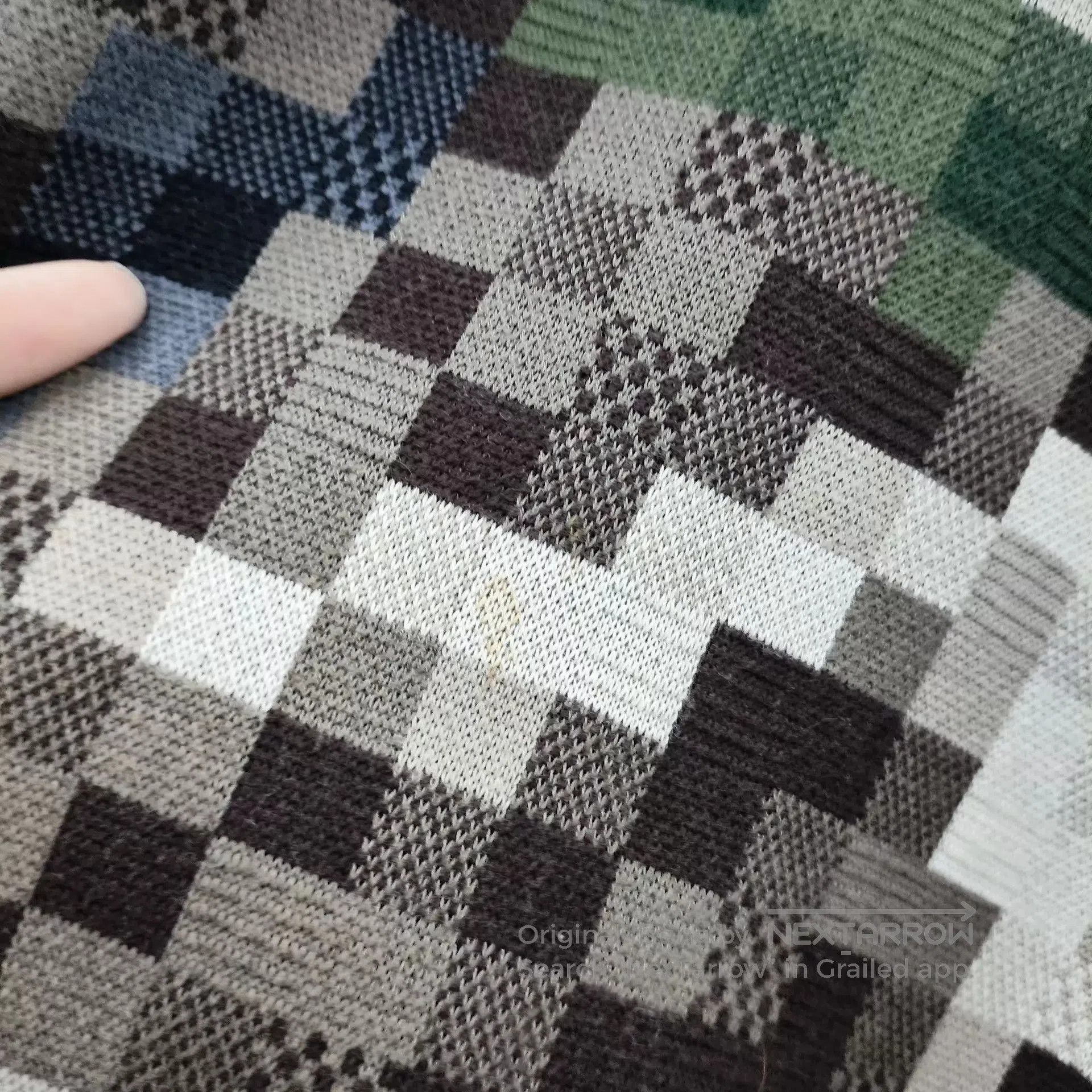 Louis Vuitton Green Pixel Pattern Long Sleeve Sweater XXL. Size US XXL / EU 58 / 5 - 9 Thumbnail