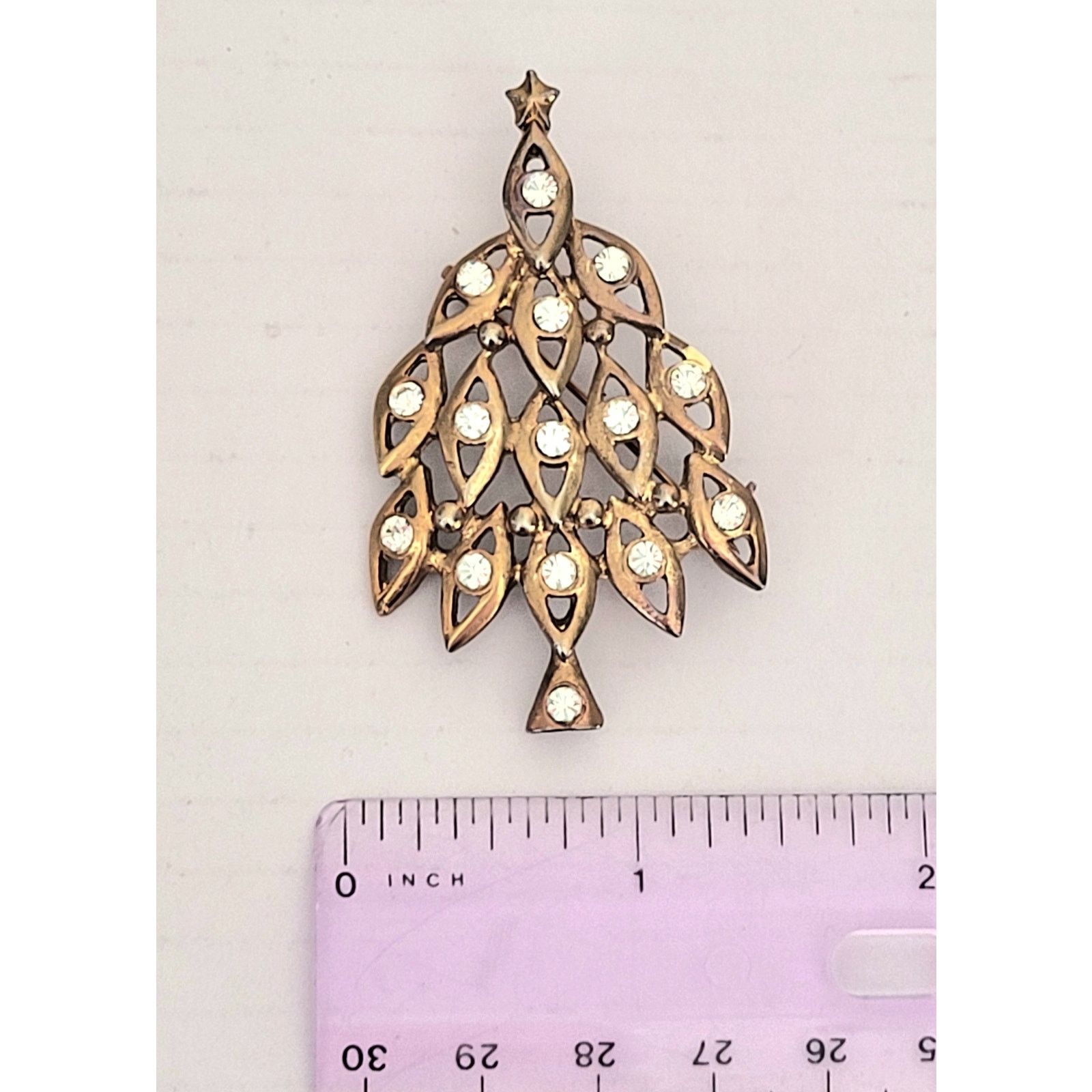 Other Vintage LIA LIANNA Signed Christmas Tree Brooch Holiday Pin Size ONE SIZE - 8 Thumbnail