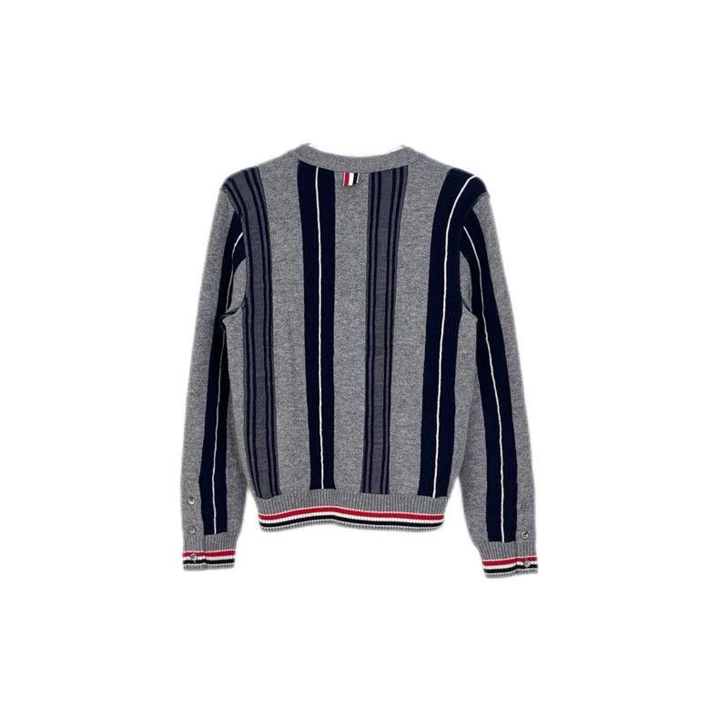 Thom Browne Thom Browne Size 0Grey Vertical Stripe Classic logo half wo Size US XS / EU 42 / 0 - 2 Thumbnail