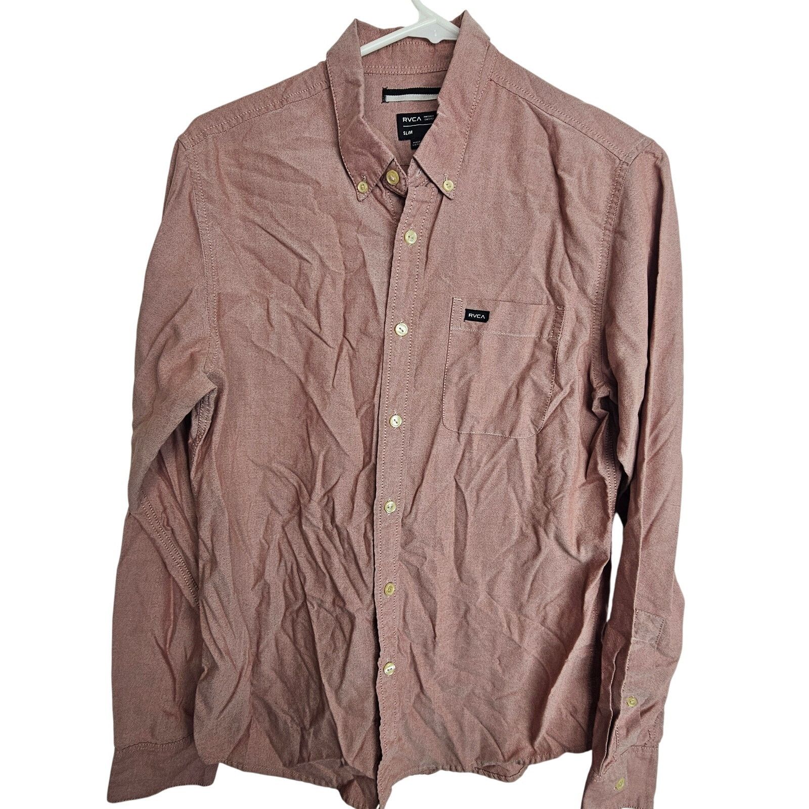 RVCA RVCA Mens Slim Fit Button Down Shirt Sz S Skater Grunge Size US S / EU 44-46 / 1 - 1 Thumbnail