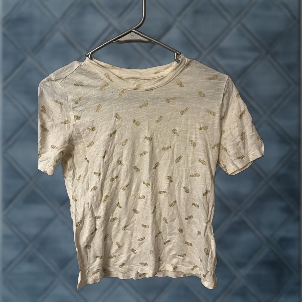 Banana Republic Banana Republic Tee Shirt Petite XS PXS T-Shirt Short Sleeve V-Neck Multicolor Cotton Modal Womens 90s Pineapple Malibu Tee Size XS / US 0-2 / IT 36-38 - 1 Thumbnail