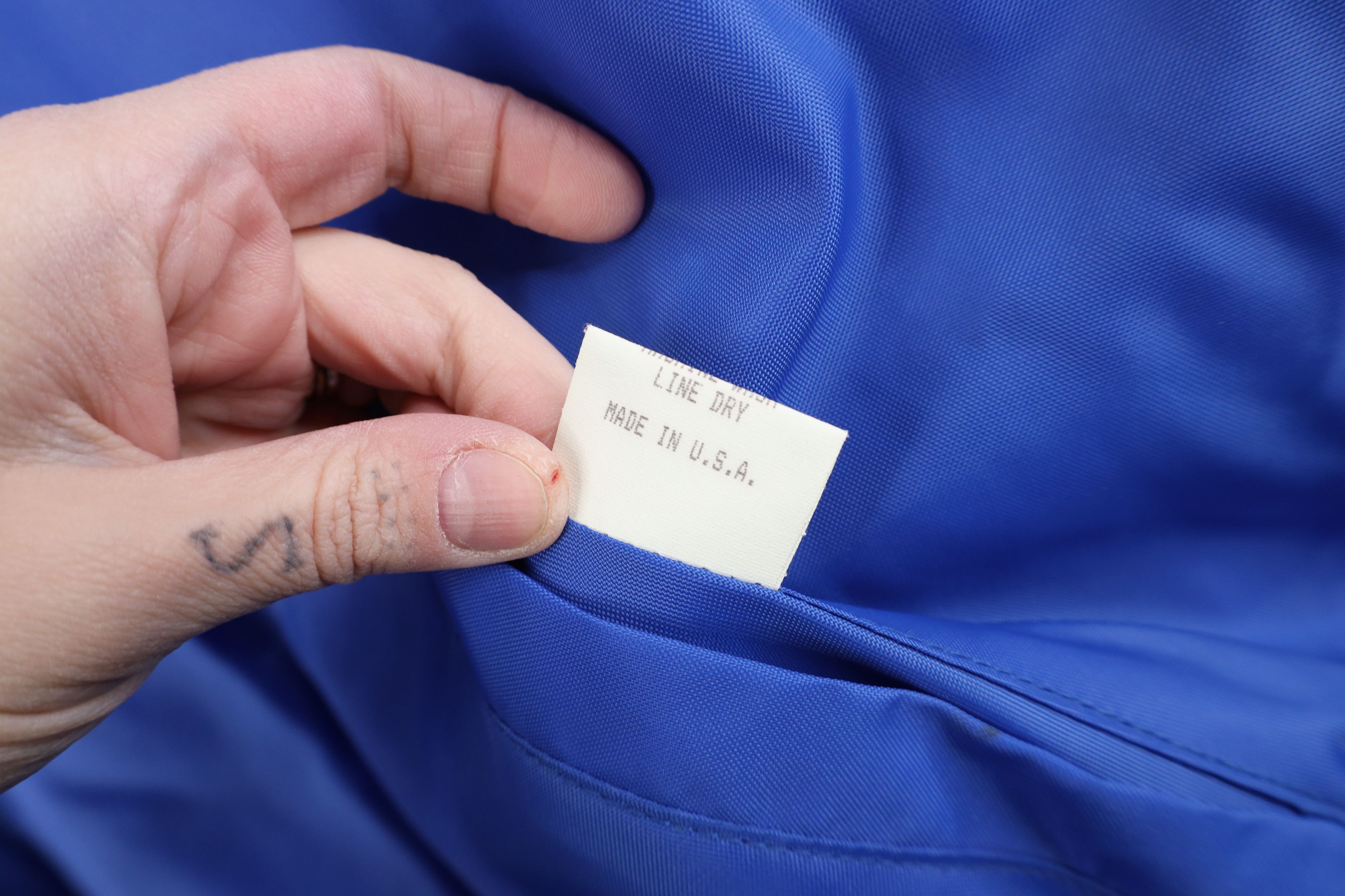Vintage Vintage 70s 80s Quilted Satin Bomber Jacket Royal Blue USA Size US XL / EU 56 / 4 - 5 Thumbnail