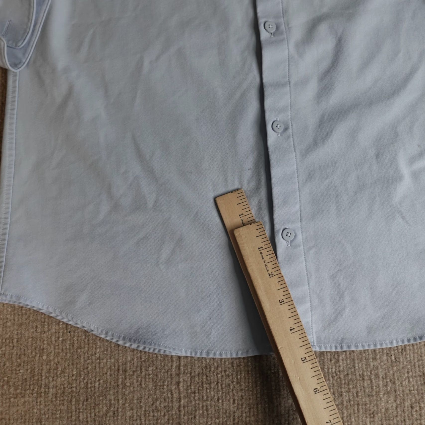 Lululemon Lululemon Shirt Large Blue Solid New Venture Shirt Men L Blue Button-Up Collared Short/Long Sleeve Size US L / EU 52-54 / 3 - 7 Thumbnail