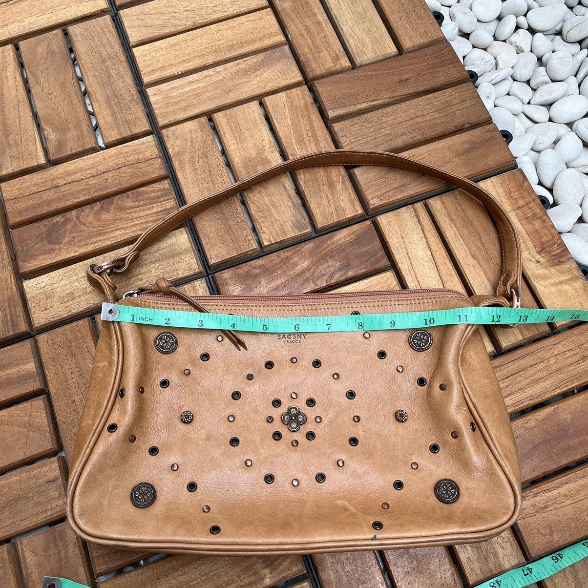 Leather × Y's × Yohji Yamamoto Leather Bag Yohji Yamamoto SACSNY Y'Saccs Vintage Hand Bags Size ONE SIZE - 10 Thumbnail