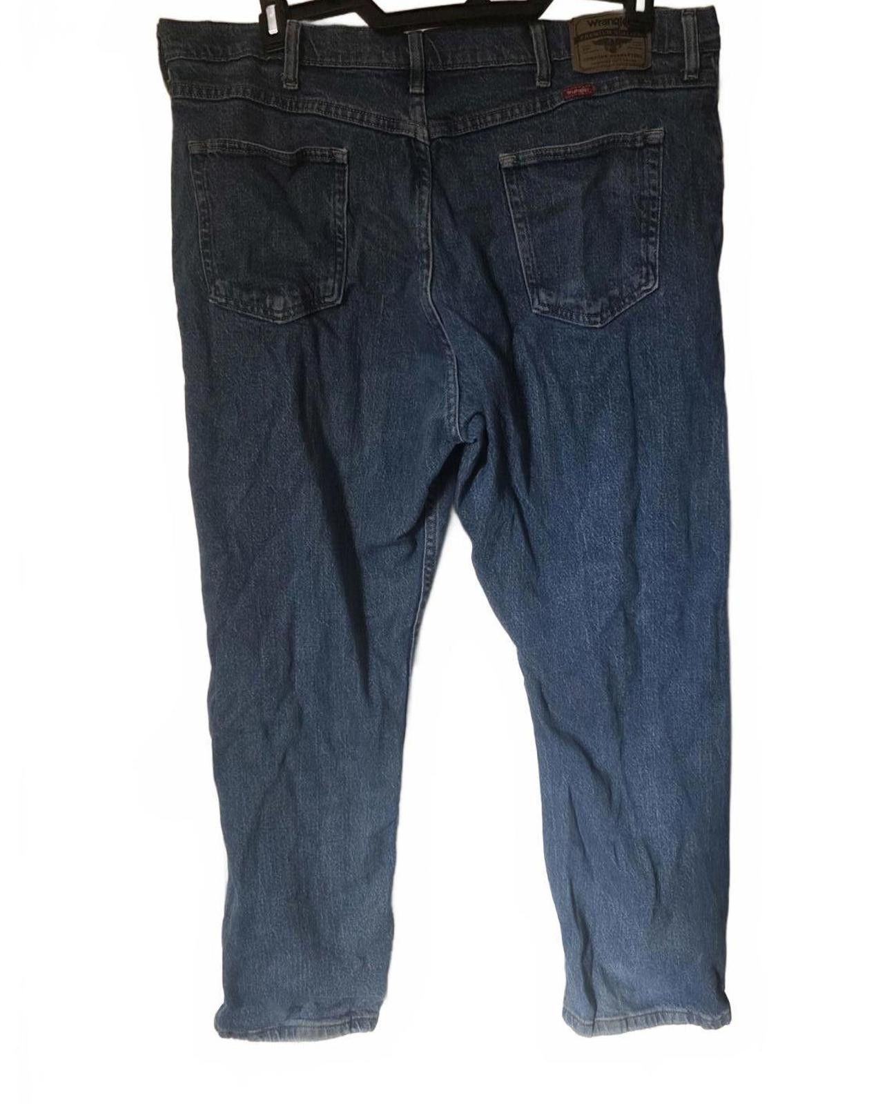 Wrangler Wrangler Jeans Mens 40x30 Blue Denim Straight Leg Workwear Size US 40 / EU 56 - 2 Thumbnail