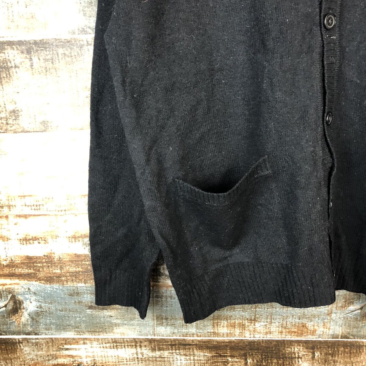 Homespun Knitwear × Japanese Brand Ancestress Black Cardigan Knitwear #A1372 Size US L / EU 52-54 / 3 - 7 Thumbnail