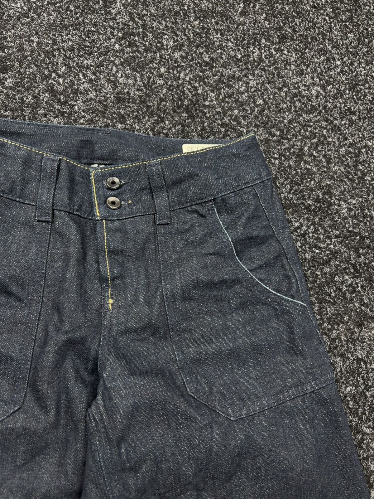 Diesel Luxury Diesel Volver Dark Raw Denim Wide Leg Jeans Y2K Size 26" / US 2 / IT 38 - 7 Thumbnail