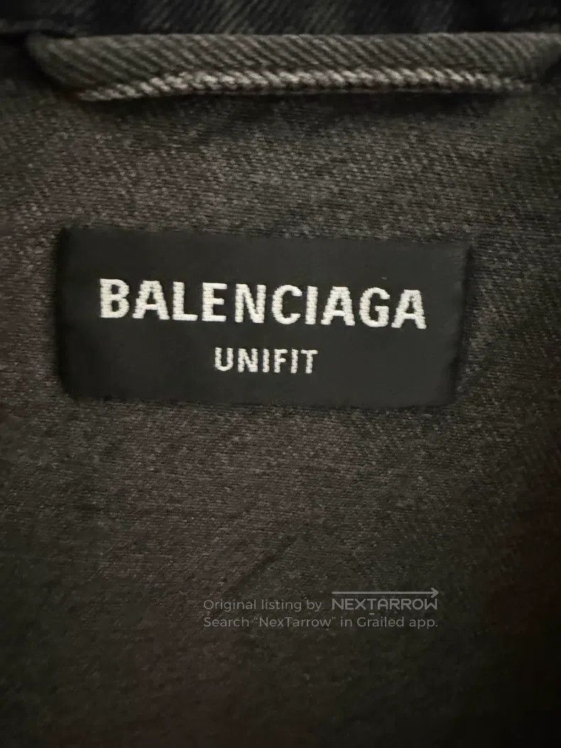 Balenciaga Balenciaga Back Heart Embroidered Logo Denim Jacket Size US M / EU 48-50 / 2 - 3 Thumbnail