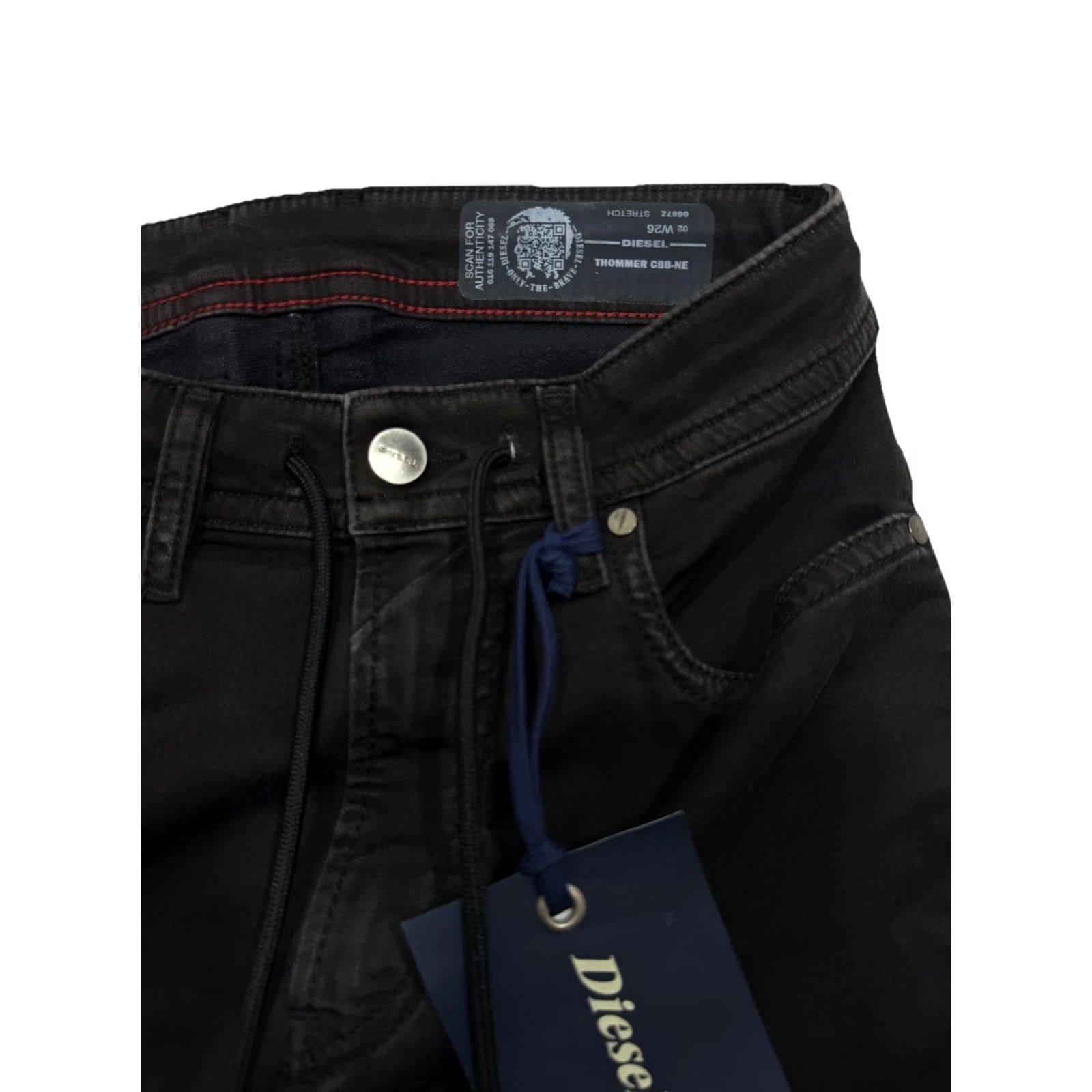 Diesel Diesel Men's Thommer Jogg Jeans Blue Denim Size 26 Slim Fit Jeans Size US 26 / EU 42 - 3 Thumbnail