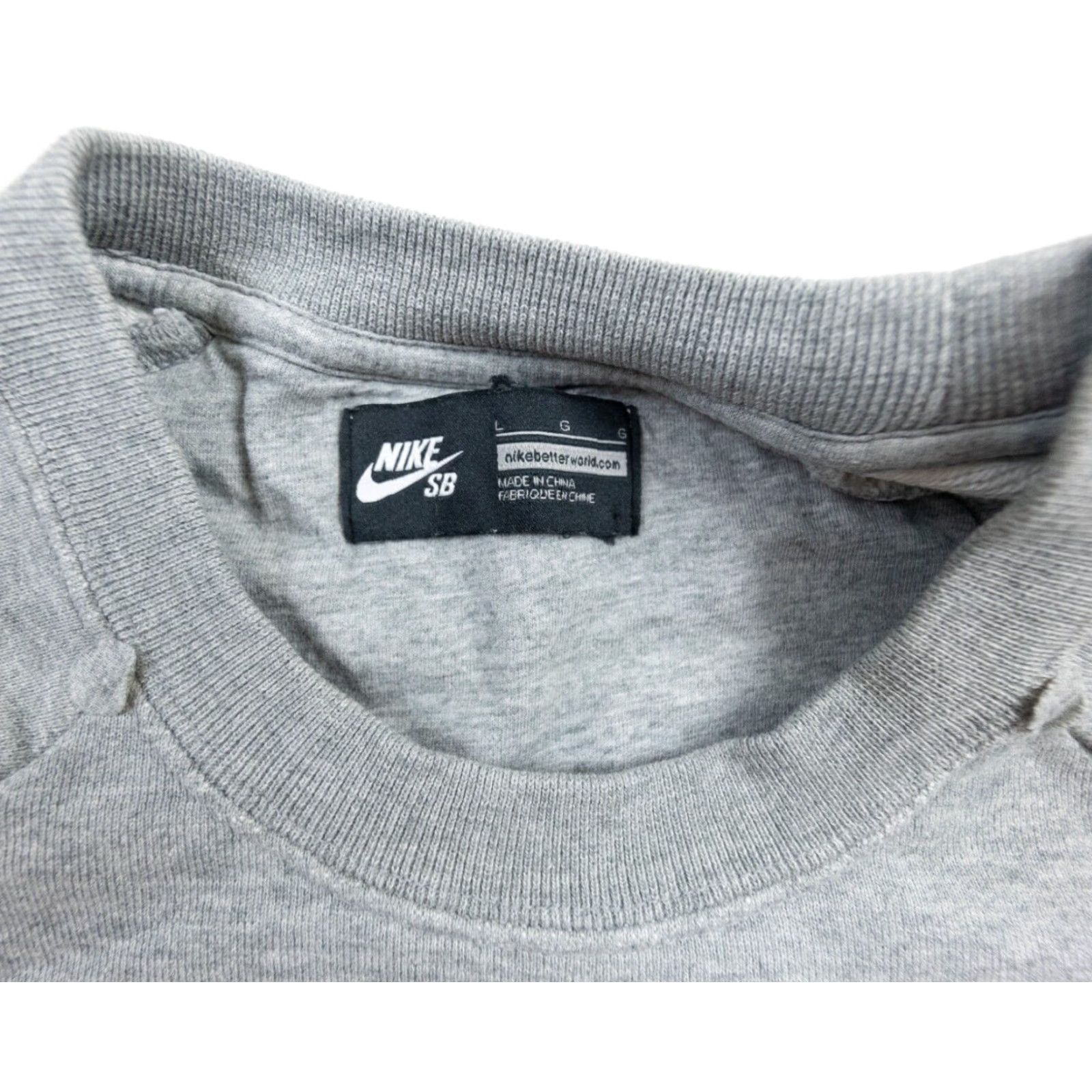Nike Nike SB Sweatshirt Mens Large Gray Crewneck Skateboard Sweater Streetwear Adult Size US L / EU 52-54 / 3 - 7 Thumbnail