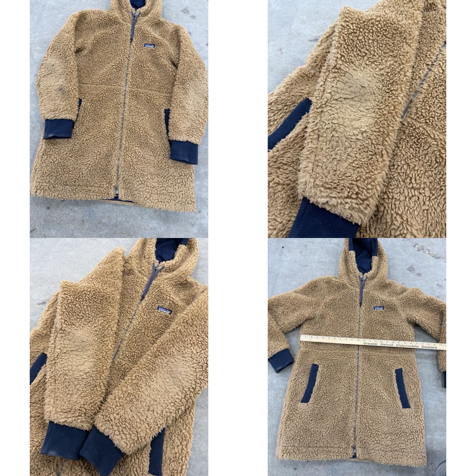 Patagonia Patagonia Dusty Mesa Parka Boa Fleece Jacket Brown Women M Blouson, Used, 25115FA19, Polyester Fishnet? Size M / US 6-8 / IT 42-44 - 8 Thumbnail