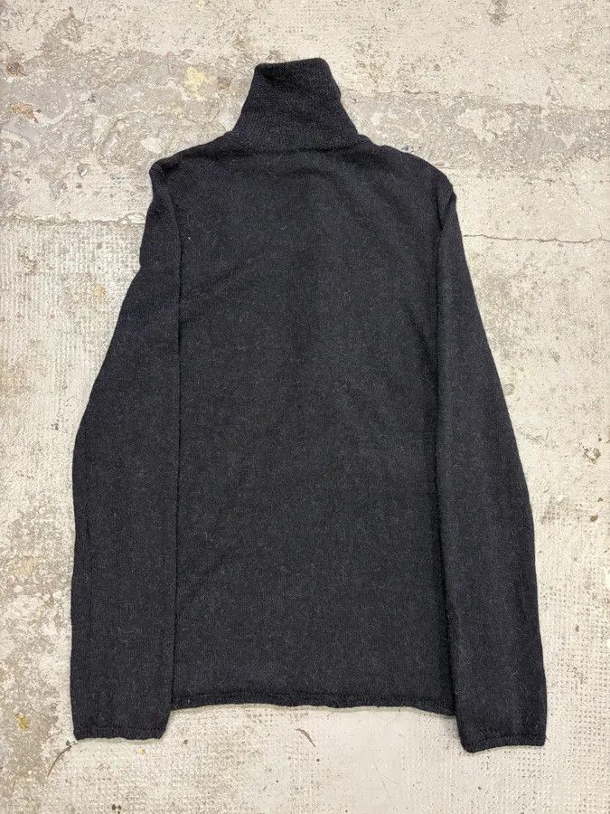 Gucci AW2007 Gucci Navy Asymmetrical Wool Buttoned Sweater by Frida Giannini Size US XS / EU 42 / 0 - 6 Thumbnail