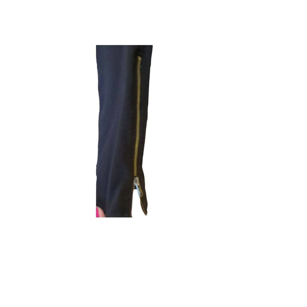Other Cabi Zip Side Ponte Ankle Leggings Black Casual Pants Med Size 28" / US 6 / IT 42 - 2 Thumbnail