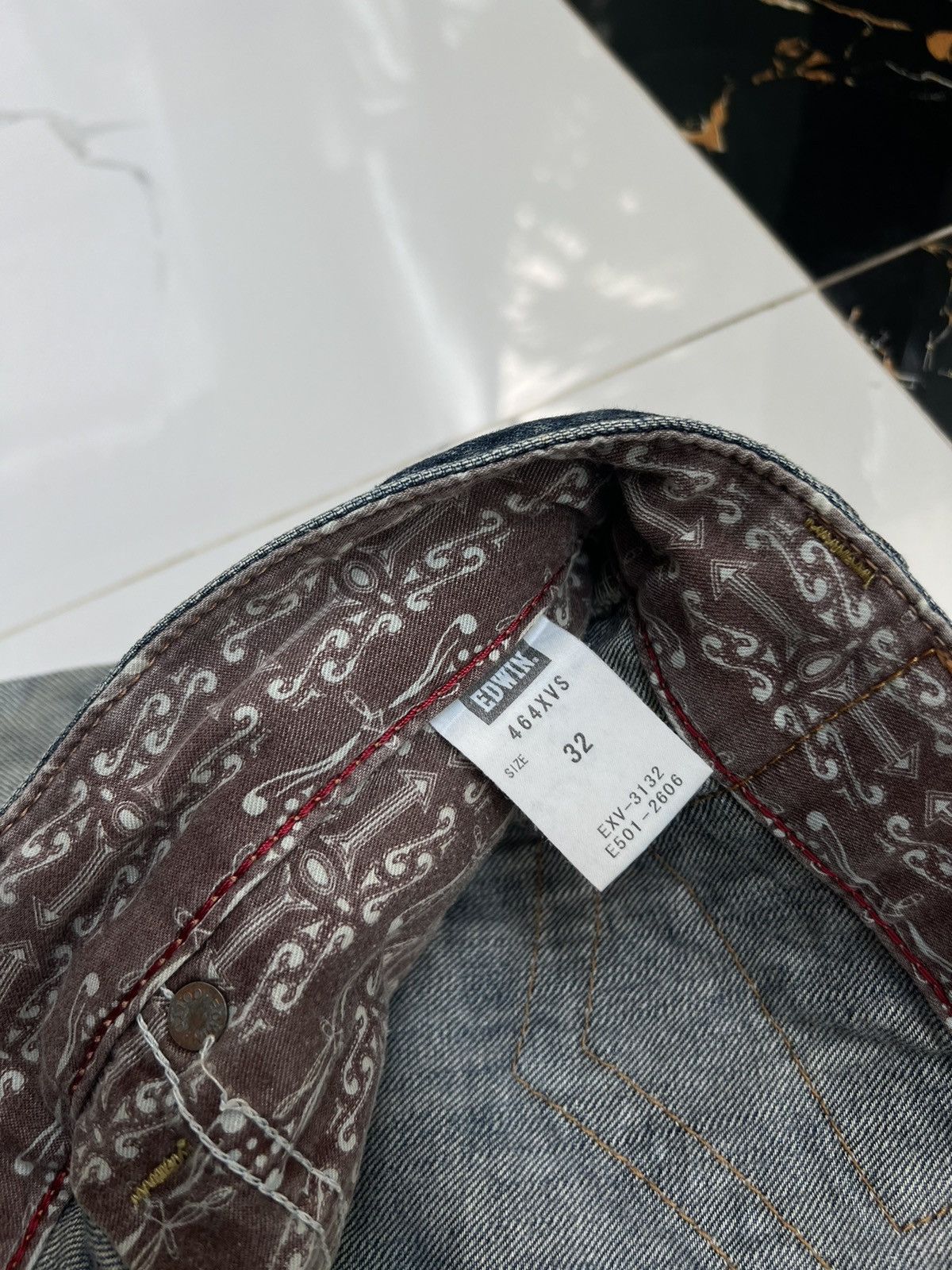 Edwin × Vintage 90’s EDWIN COWBOY STYLE RARE Y2K JEANS BIG POCKETS LOGO Size US 32 / EU 48 - 8 Thumbnail