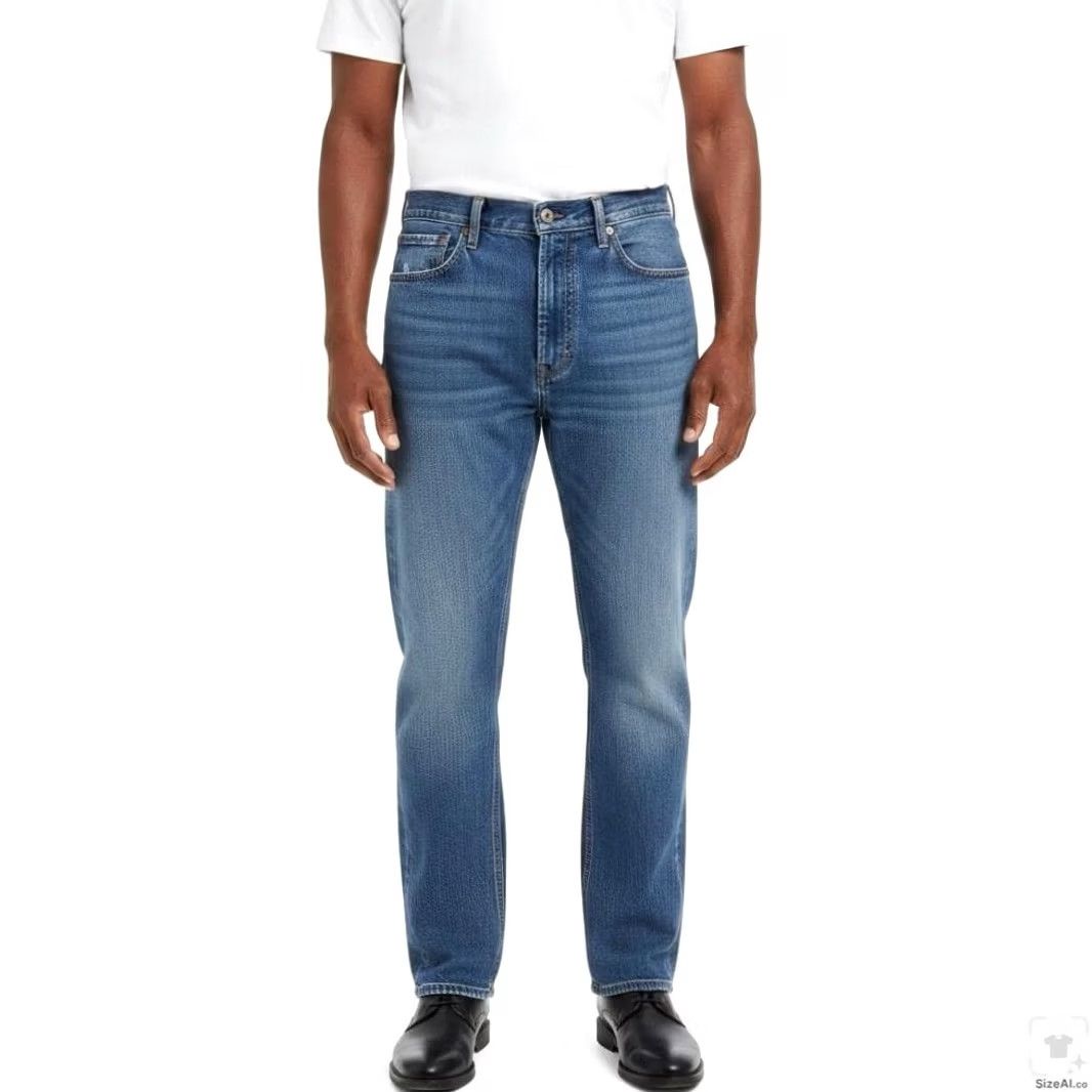 Levi's Levi's 505 Jeans Mens 42x30 Blue Medium Wash Straight Denim Zip Fly Regular Fit Size US 42 / EU 58 - 4 Thumbnail