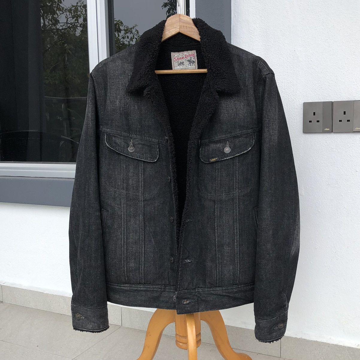 Lee Lee Storm Rider Lined Sherpa Denim Jacket Size US L / EU 52-54 / 3 - 17 Thumbnail