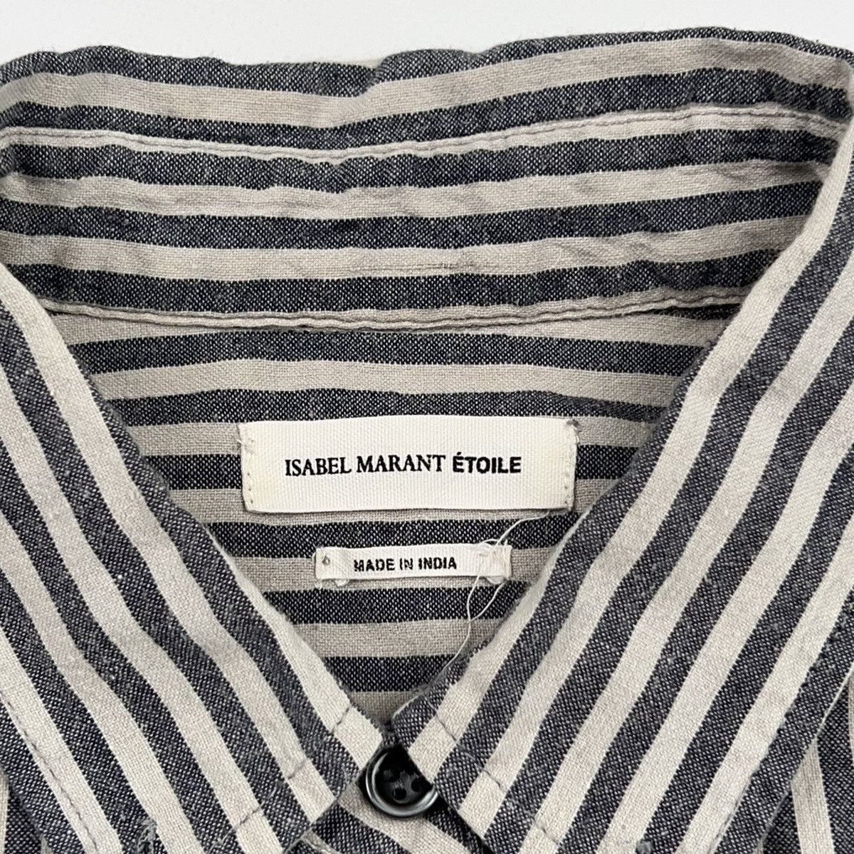 Isabel Marant Isabel Marant Etoile Stripped Gray Black Shirt Size XS / US 0-2 / IT 36-38 - 9 Thumbnail