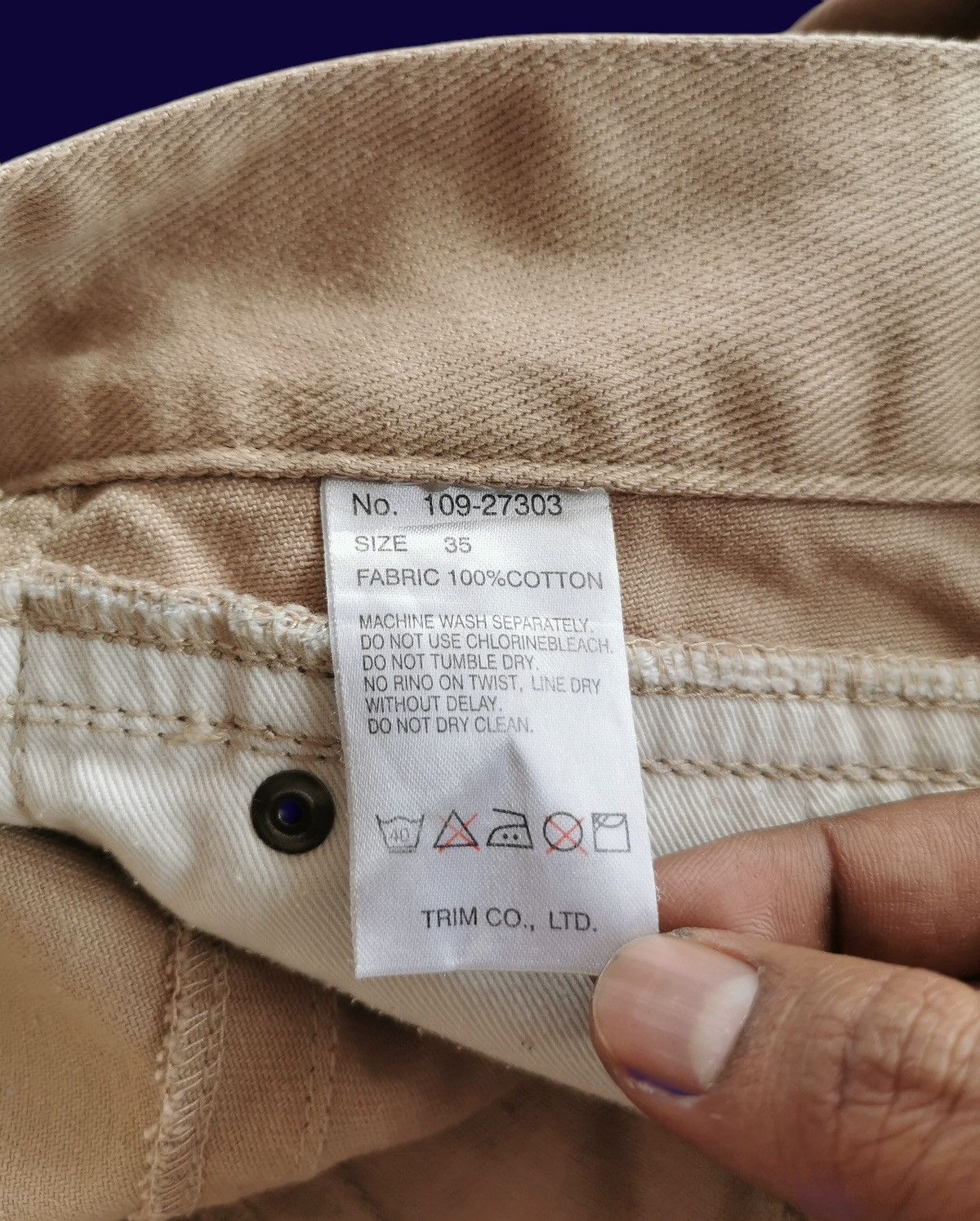 JACKROSE Bootcut Flared Jack Rose Jeans Cream Size US 35 - 12 Thumbnail