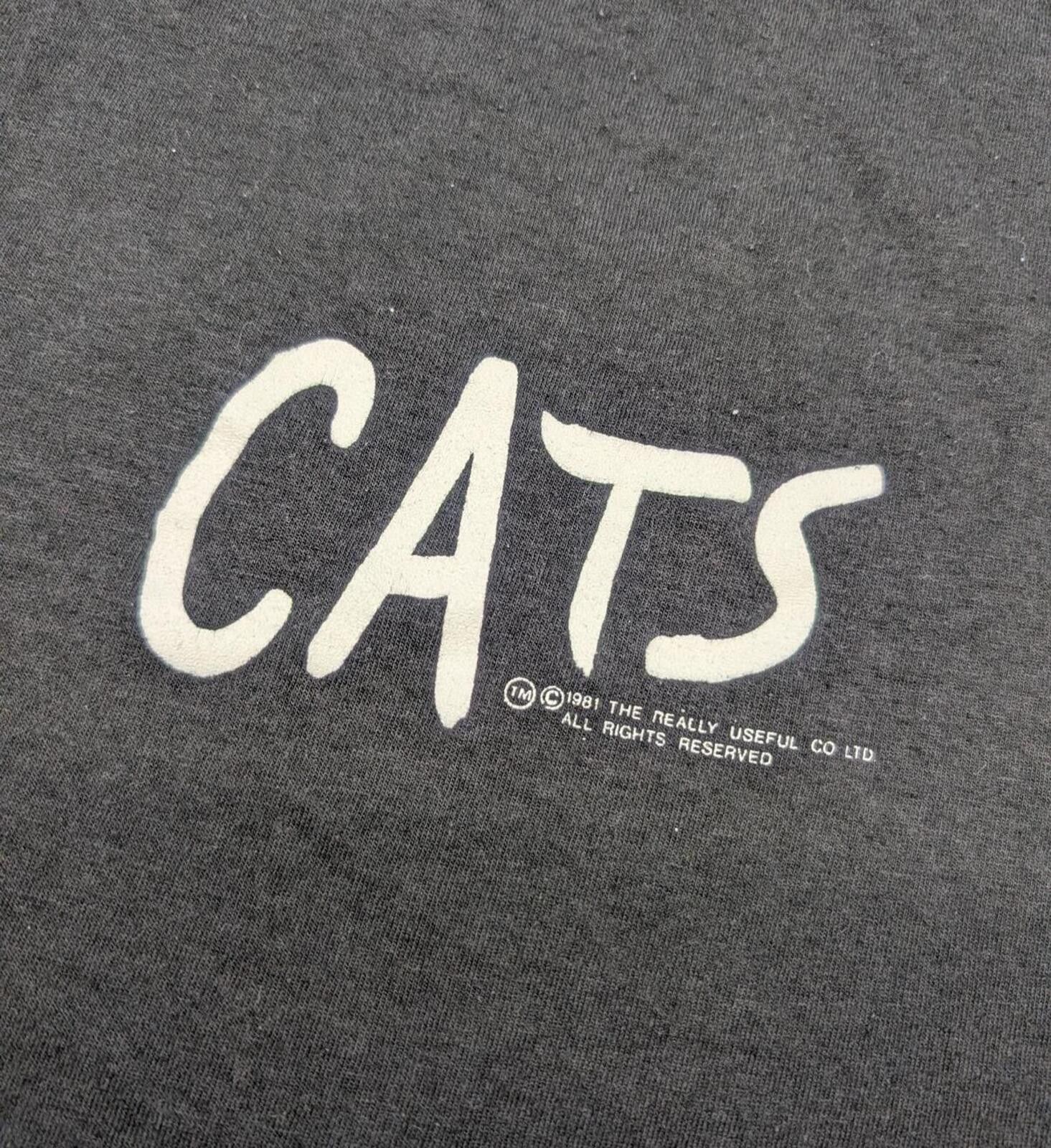 Vintage Vintage 1981 Cats Theater Production Promo T-shirt Size US M / EU 48-50 / 2 - 3 Thumbnail