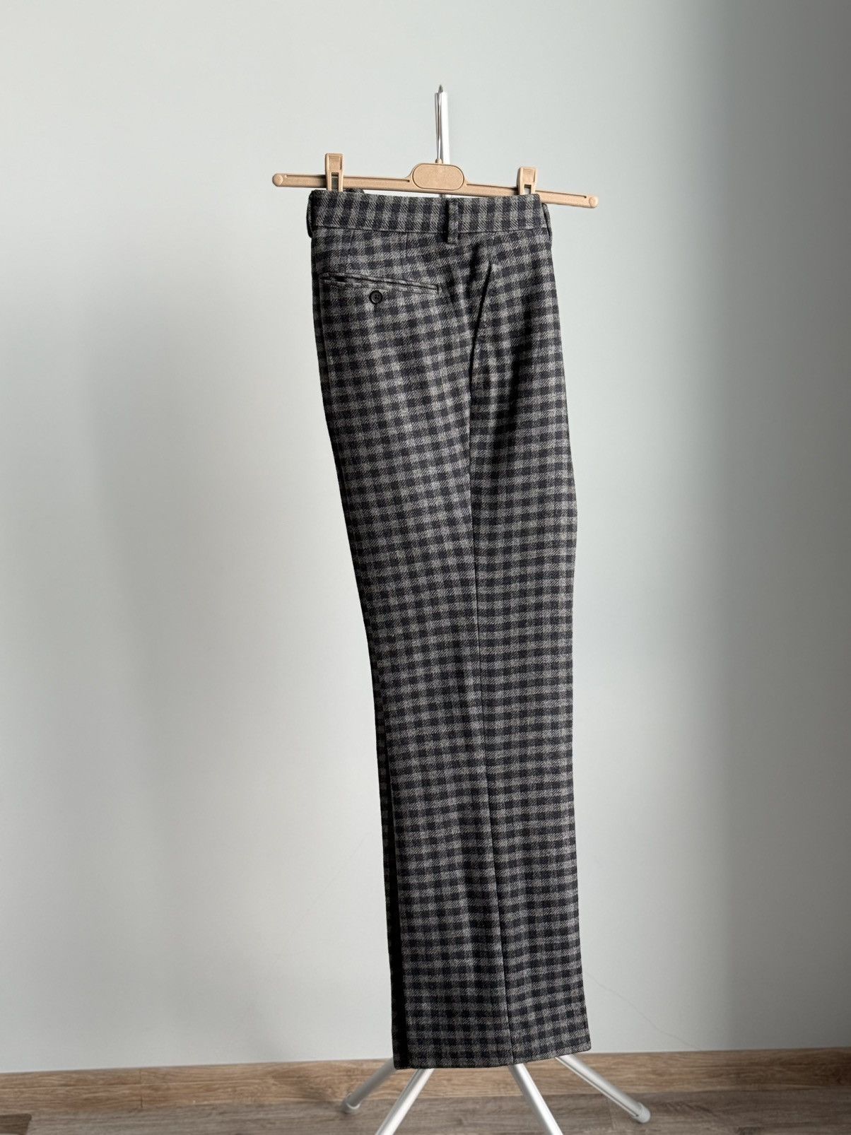 Tom Ford Tom Ford Grey Silk / Wool Tailored Straight Leg Trousers Size US 34 / EU 50 - 9 Thumbnail
