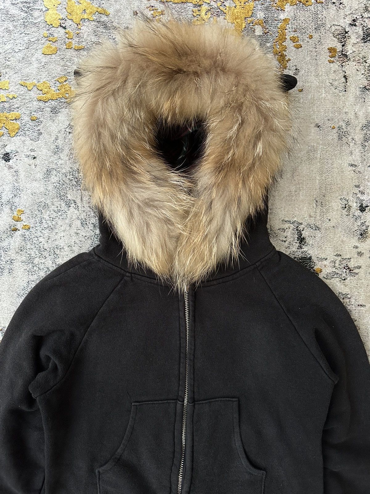 Beauty Beast JASSIE RABBIT FUR ZIP UP HOODIE IF SIX WAS NINE LGB STYLE Size XS / US 0-2 / IT 36-38 - 2 Thumbnail