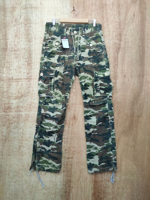 Japanese Brand over whelm camo military multipocket cargo pants #46-002DLL Size US 30 / EU 46 - 11 Thumbnail