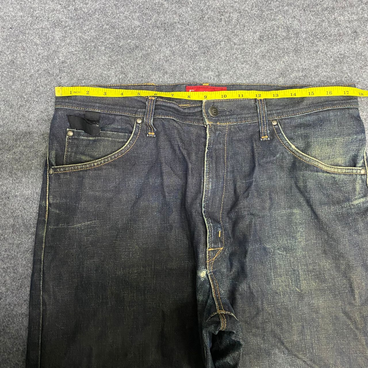 Edwin Vintage Edwin Baggy Distressed Denim Size US 35 - 4 Thumbnail