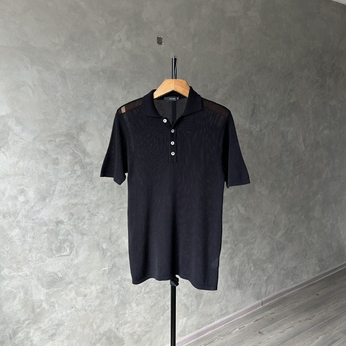 Dsquared2 Dsquared 2 Mesh Lightweight Knit Polo T Shirt M Size US M / EU 48-50 / 2 - 2 Thumbnail