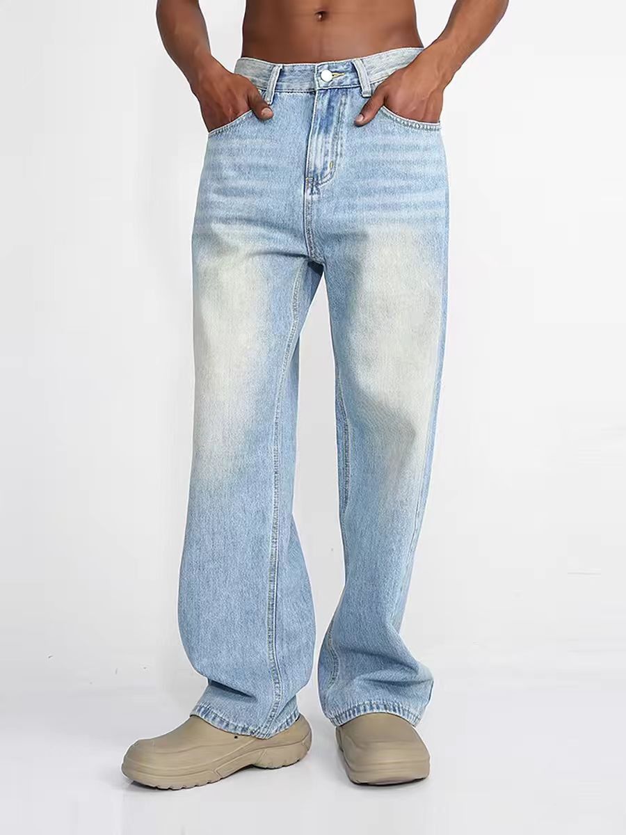 Japanese Brand × Vintage Blue High Street Washed and Aged Casual Loose Jeans Size US 30 / EU 46 - 5 Thumbnail