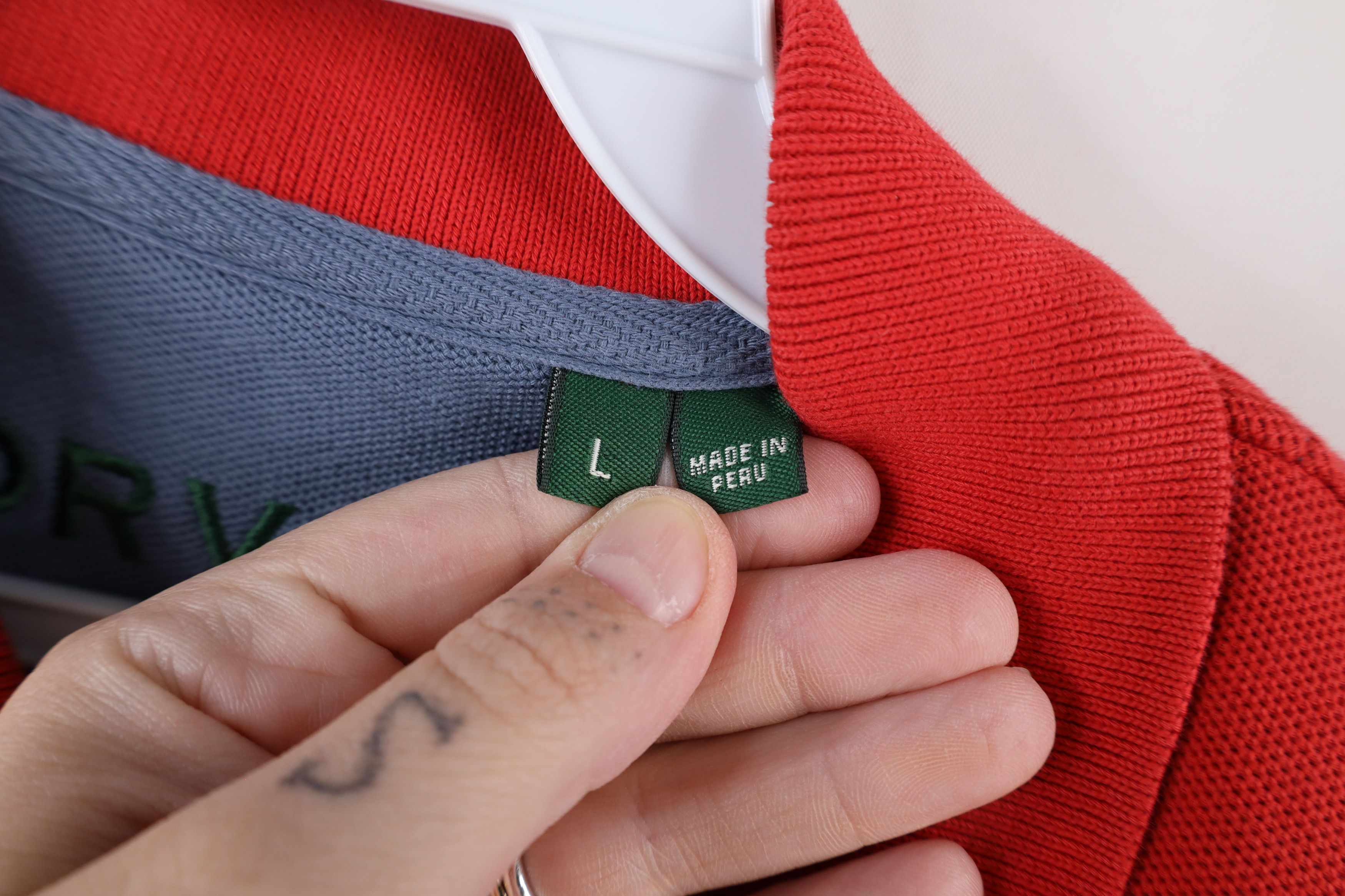 Orvis × Vintage Vintage Orvis Heavyweight Collared Polo Shirt Red Cotton Size US L / EU 52-54 / 3 - 8 Thumbnail